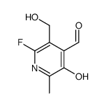 2-fluoro-5-hydroxy-3-(hydroxymethyl)-6-methylpyridine-4-carbaldehyde结构式