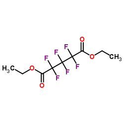 Diethyl hexafluoropentanedioate structure