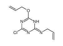 4-chloro-6-prop-2-enoxy-N-prop-2-enyl-1,3,5-triazin-2-amine结构式