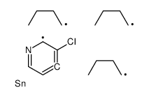3-Chloro-4-(tributylstannyl)-pyridine Structure