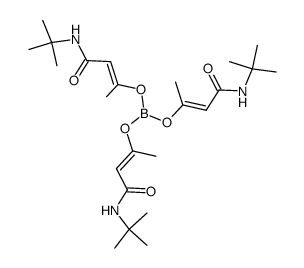 tris(4-(tert-butylamino)-4-oxobut-2-en-2-yl) borate Structure