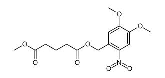 glutaric acid (4,5-dimethoxy-2-nitrobenzyl) ester methyl ester结构式