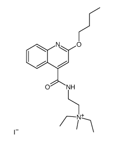 diethyl-[2-(2-butoxy-quinoline-4-carbonylamino)-ethyl]-methyl-ammonium, iodide Structure