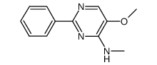 5-methoxy-N-methyl-2-phenylpyrimidin-4-amine Structure