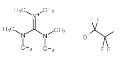 1,1,2,2,2-pentafluoroethanolate,trimethyl-(N,N,N'-trimethylcarbamimidoyl)azanium Structure