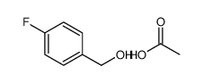 acetic acid,(4-fluorophenyl)methanol Structure
