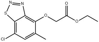 [(7-Chloro-5-methyl-1,2,3-benzothiadiazol-4-yl)oxy]acetic acid ethyl ester结构式