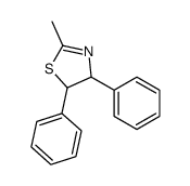 2-methyl-4,5-diphenyl-4,5-dihydro-1,3-thiazole Structure