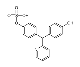 [4-[(4-hydroxyphenyl)-pyridin-2-ylmethyl]phenyl] hydrogen sulfate Structure