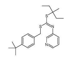 (4-(1,1-Dimethylethyl)phenyl)methyl 1-ethyl-1-methylpropyl-3-pyridinylcarbonimidodithioate结构式