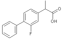 2-Fluoro-α-methyl-4-biphenylacetic Acid Structure