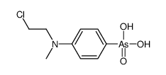 [4-[2-chloroethyl(methyl)amino]phenyl]arsonic acid结构式