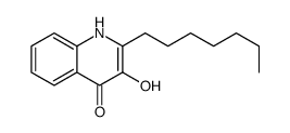 2-heptyl-3-hydroxy-1H-quinolin-4-one Structure