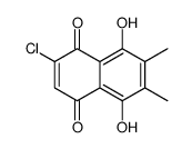 2-chloro-5,8-dihydroxy-6,7-dimethylnaphthalene-1,4-dione结构式