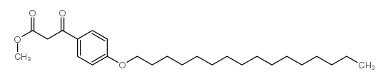 Benzenepropanoic acid,4-(hexadecyloxy)-b-oxo-,methyl ester结构式