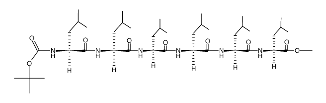 Boc-(L-Leu)6-OMe Structure