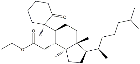 (10α)-1-Oxo-5,6-secocholestan-6-oic acid ethyl ester Structure