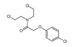 N,N-bis(2-chloroethyl)-2-(4-chlorophenoxy)acetamide结构式