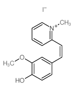 2-methoxy-4-[(E)-2-(1-methyl-2H-pyridin-2-yl)ethenyl]phenol结构式