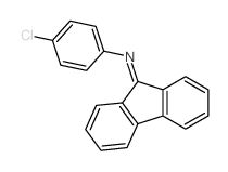 Benzenamine, 4-chloro-N-9H-fluoren-9-ylidene- Structure
