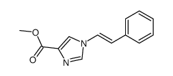 1-[(E)-2-Phenylethenyl]-1H-imidazole-4-carboxylic acid methyl ester结构式