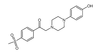 2-[4-(4-hydroxy-phenyl)-piperazin-1-yl]-1-(4-methanesulfonyl-phenyl)-ethanone Structure