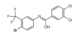 N-[4-bromo-3-(trifluoromethyl)phenyl]-3,4-dichlorobenzamide结构式