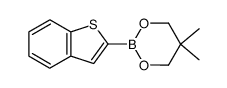 2-(benzo[b]thiophen-2-yl)-5,5-dimethyl-1,3,2-dioxaborolane Structure
