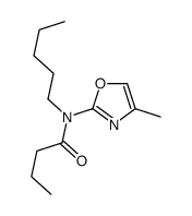 N-(4-methyl-1,3-oxazol-2-yl)-N-pentylbutanamide Structure