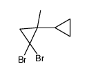1,1-dibromo-2-cyclopropyl-2-methylcyclopropane Structure