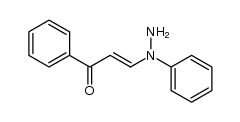 1-phenyl-3-(N-phenyl-hydrazino)-propenone Structure