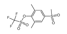 2,6-Dimethyl-4-methylsulfonylphenyl-trifluormethansulfonat Structure