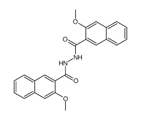3-Methoxy-2-naphthalenecarboxylic acid 2-[(3-methoxy-2-naphthalenyl)carbonyl] hydrazide Structure