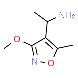 4-Isoxazolemethanamine,3-methoxy--alpha-,5-dimethyl-(9CI) Structure