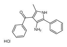 (4-amino-2-methyl-5-phenyl-1H-pyrrol-3-yl)-phenylmethanone,hydrochloride结构式