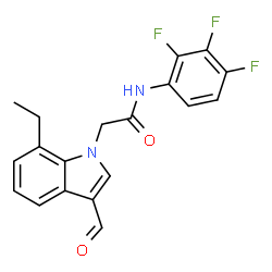1H-Indole-1-acetamide,7-ethyl-3-formyl-N-(2,3,4-trifluorophenyl)-(9CI)结构式