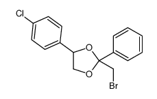 2-(bromomethyl)-4-(4-chlorophenyl)-2-phenyl-1,3-dioxolane结构式