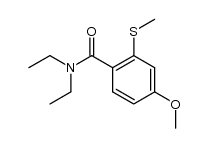 N,N-diethyl-2-methylsulfanyl-4-methoxybenzamide Structure