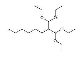 2-diethoxymethyl-1,1-diethoxyoctane结构式