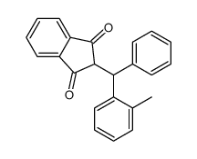 2-[(2-methylphenyl)-phenylmethyl]indene-1,3-dione Structure