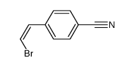 (Z)-4-(2-bromovinyl)benzonitrile结构式