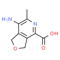 Furo[3,4-c]pyridine-4-carboxylic acid, 7-amino-1,3-dihydro-6-methyl- (7CI) Structure