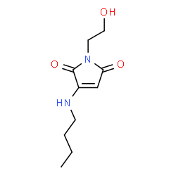 1H-Pyrrole-2,5-dione, 3-(butylamino)-1-(2-hydroxyethyl)- (9CI)结构式