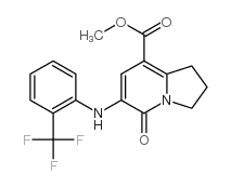 METHYL 5-OXO-6-(2-TRIFLUOROMETHYLPHENYLAMINO)-1,2,3,5-TETRAHYDROINDOLIZINE-8-CARBOXYLATE picture