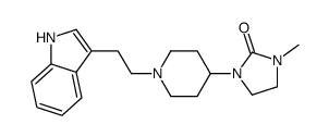 1-[1-[2-(1H-indol-3-yl)ethyl]piperidin-4-yl]-3-methylimidazolidin-2-one结构式