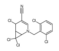 5,7,7-trichloro-2-(2,6-dichloro-benzyl)-2-aza-bicyclo[4.1.0]hept-3-ene-4-carbonitrile Structure