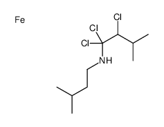 iron,1,1,2-trichloro-3-methyl-N-(3-methylbutyl)butan-1-amine Structure