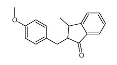 2-[(4-methoxyphenyl)methyl]-3-methyl-2,3-dihydroinden-1-one Structure