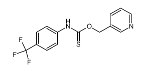 (4-Trifluoromethyl-phenyl)-thiocarbamic acid O-pyridin-3-ylmethyl ester Structure