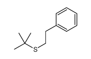 2-tert-butylsulfanylethylbenzene结构式